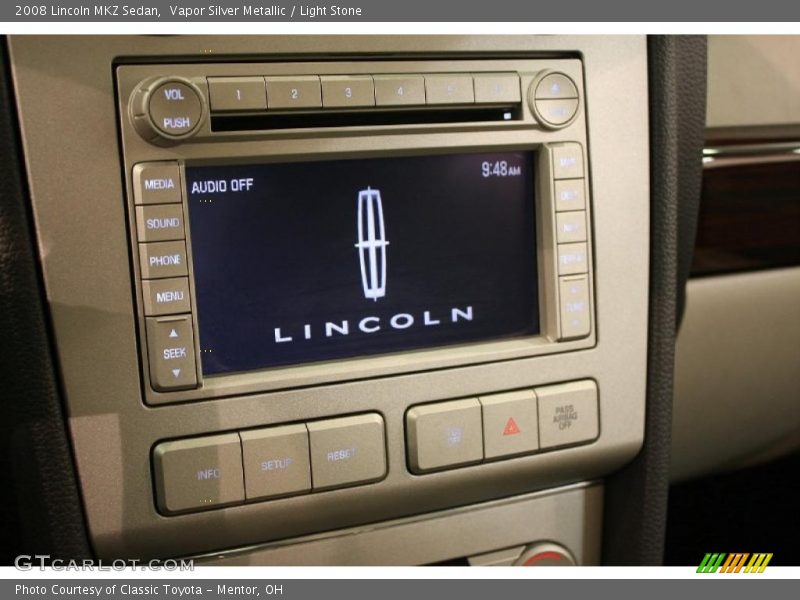 Vapor Silver Metallic / Light Stone 2008 Lincoln MKZ Sedan