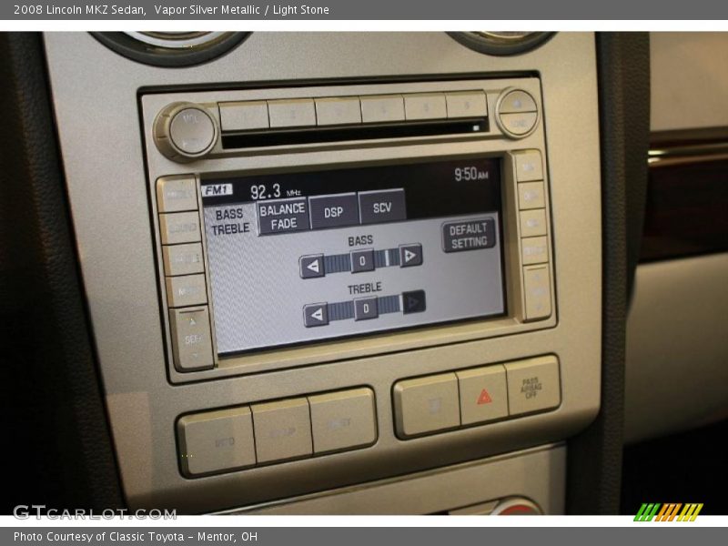 Vapor Silver Metallic / Light Stone 2008 Lincoln MKZ Sedan