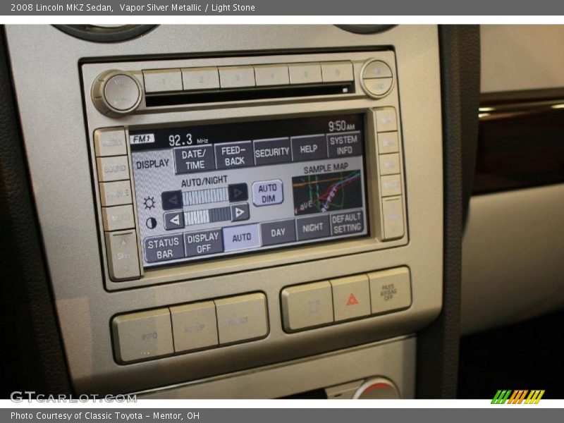 Vapor Silver Metallic / Light Stone 2008 Lincoln MKZ Sedan