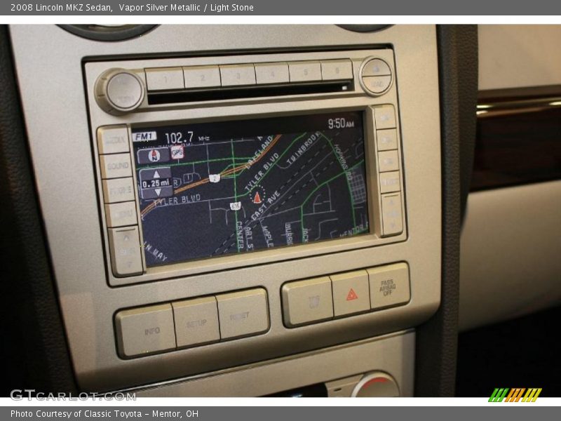 Vapor Silver Metallic / Light Stone 2008 Lincoln MKZ Sedan