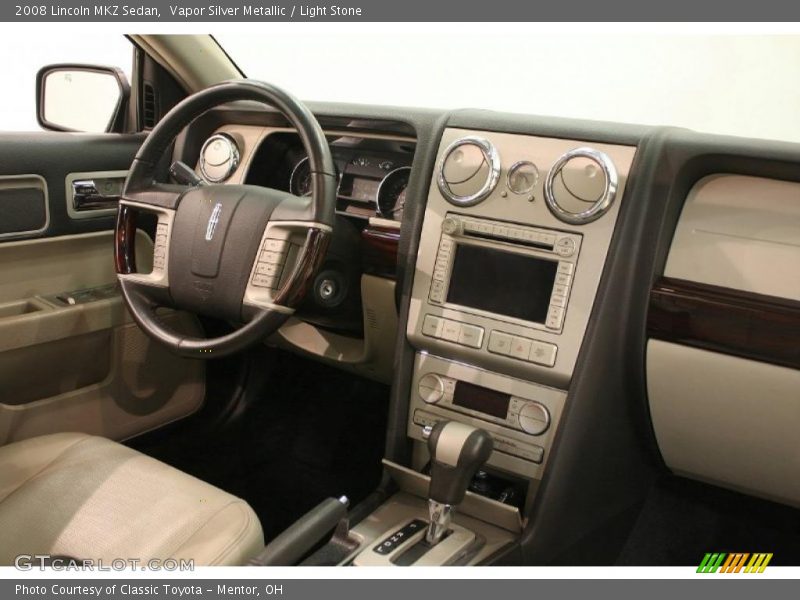 Vapor Silver Metallic / Light Stone 2008 Lincoln MKZ Sedan