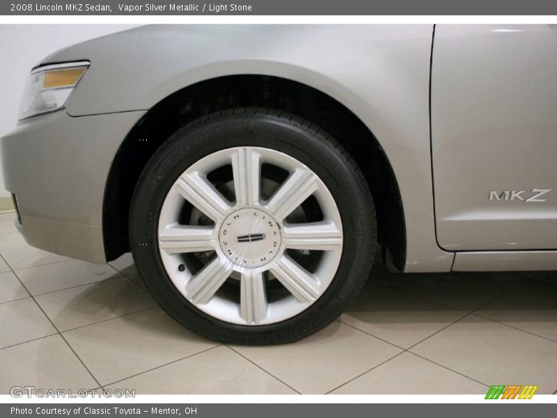 Vapor Silver Metallic / Light Stone 2008 Lincoln MKZ Sedan