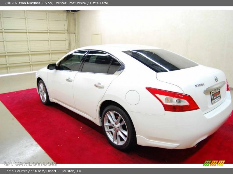 Winter Frost White / Caffe Latte 2009 Nissan Maxima 3.5 SV