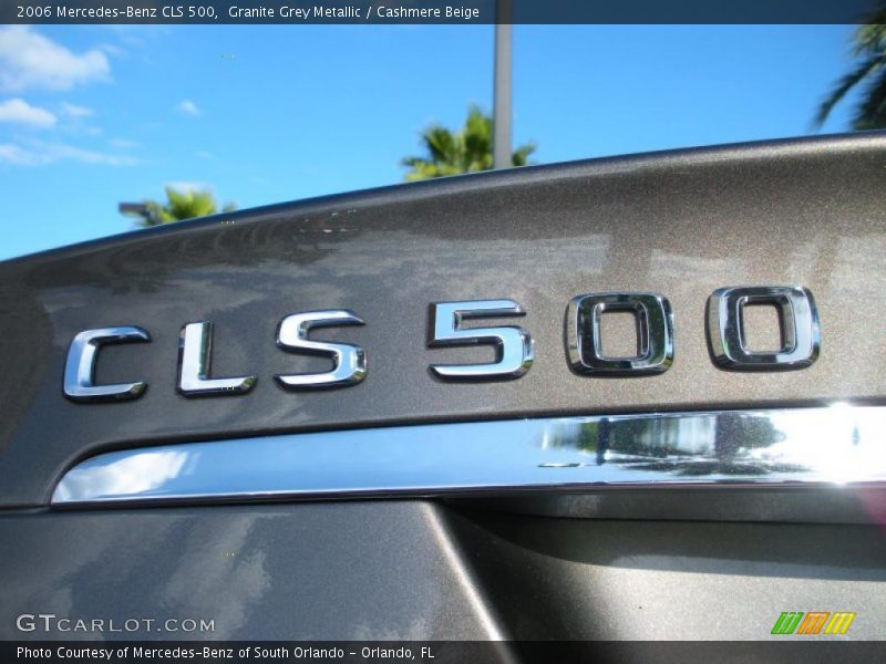 Granite Grey Metallic / Cashmere Beige 2006 Mercedes-Benz CLS 500