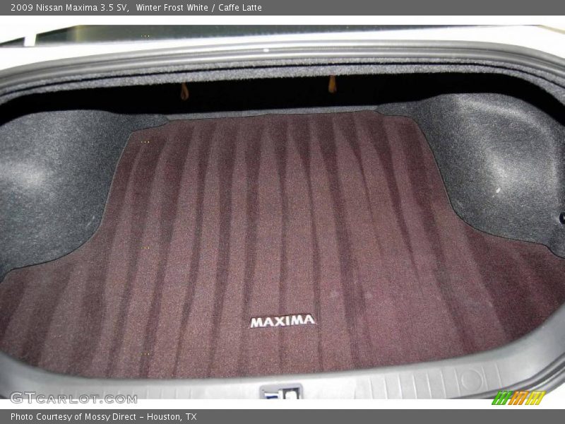 Winter Frost White / Caffe Latte 2009 Nissan Maxima 3.5 SV