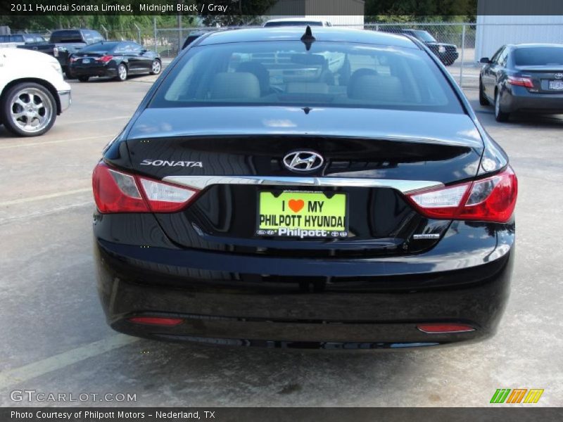 Midnight Black / Gray 2011 Hyundai Sonata Limited