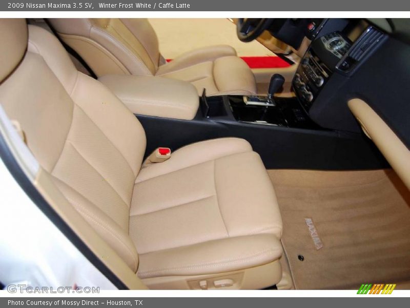 Winter Frost White / Caffe Latte 2009 Nissan Maxima 3.5 SV