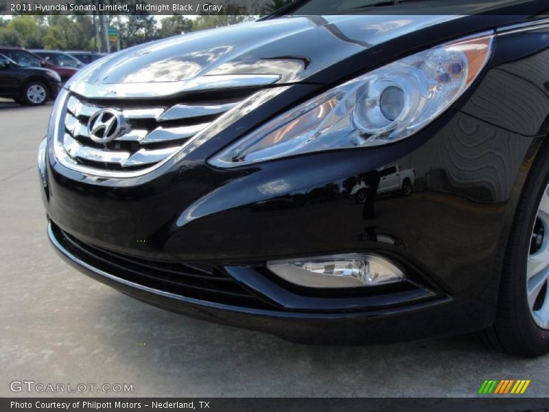 Midnight Black / Gray 2011 Hyundai Sonata Limited