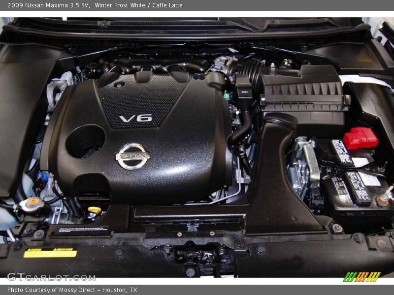 Winter Frost White / Caffe Latte 2009 Nissan Maxima 3.5 SV