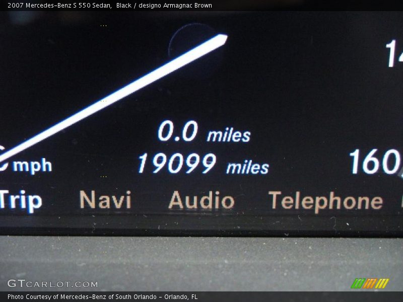 Black / designo Armagnac Brown 2007 Mercedes-Benz S 550 Sedan