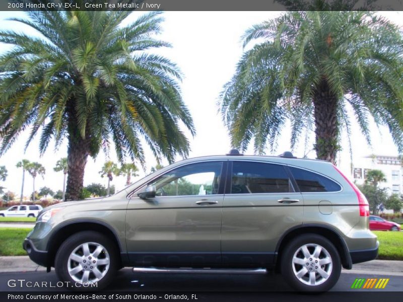 Green Tea Metallic / Ivory 2008 Honda CR-V EX-L
