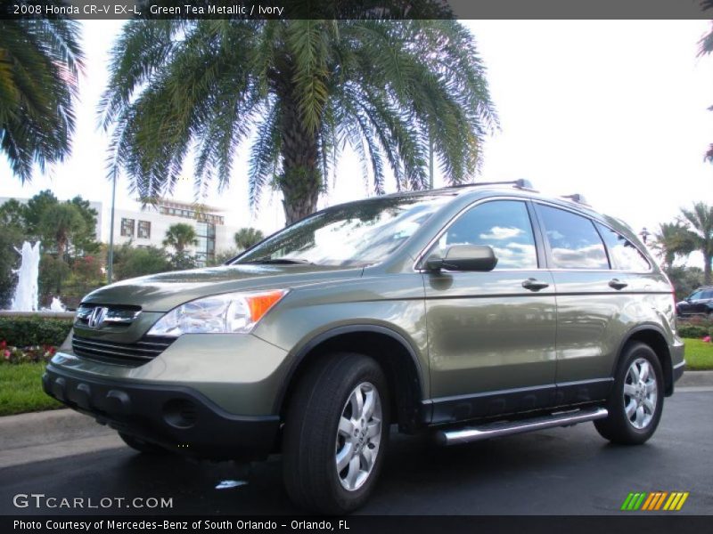 Green Tea Metallic / Ivory 2008 Honda CR-V EX-L