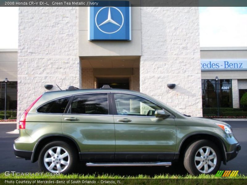 Green Tea Metallic / Ivory 2008 Honda CR-V EX-L