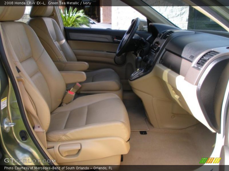 Green Tea Metallic / Ivory 2008 Honda CR-V EX-L