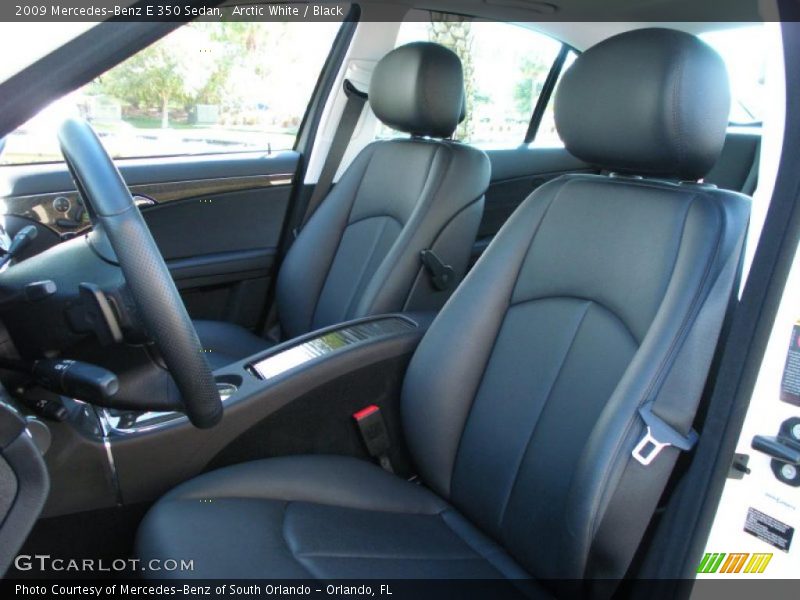 Arctic White / Black 2009 Mercedes-Benz E 350 Sedan