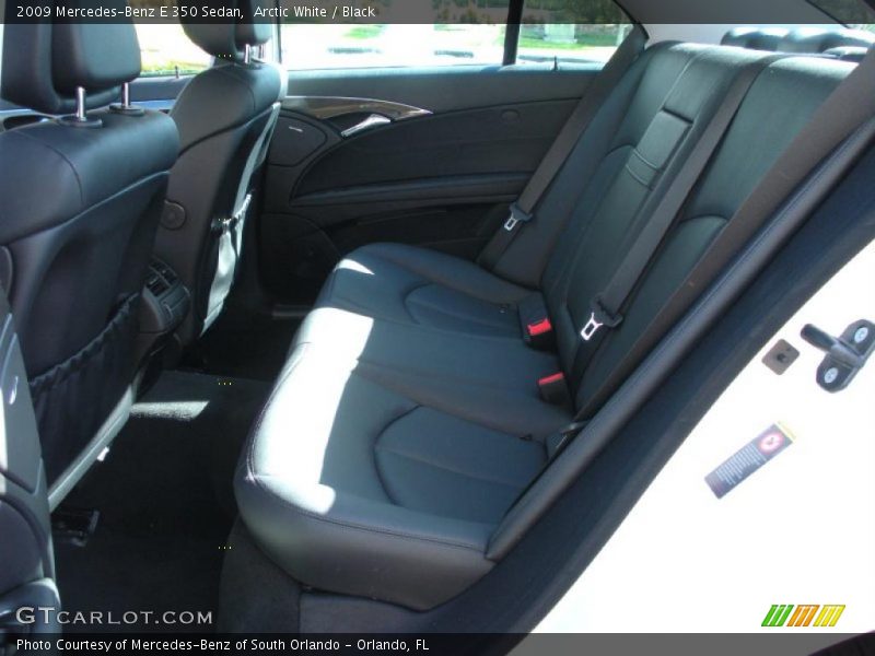 Arctic White / Black 2009 Mercedes-Benz E 350 Sedan