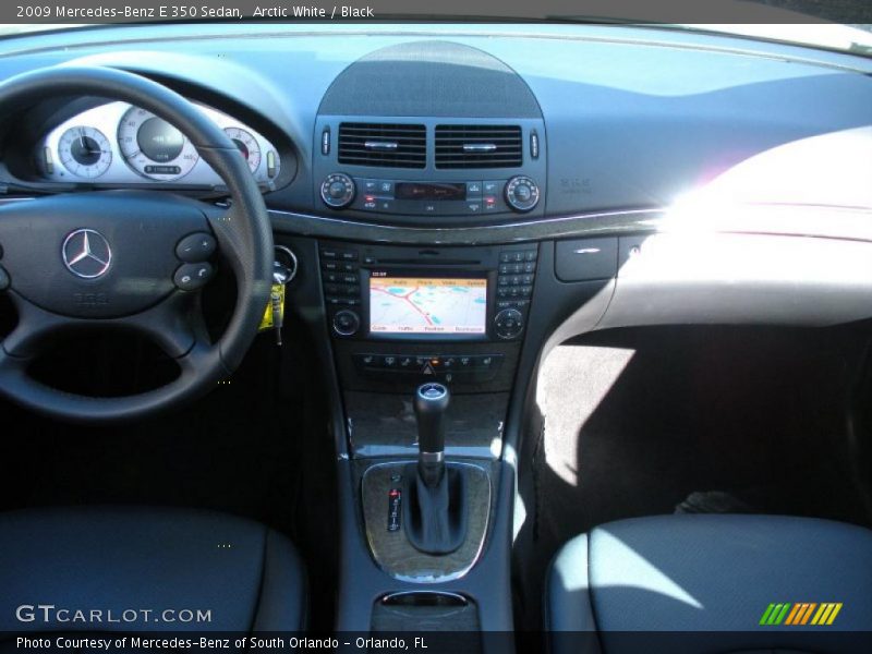 Arctic White / Black 2009 Mercedes-Benz E 350 Sedan