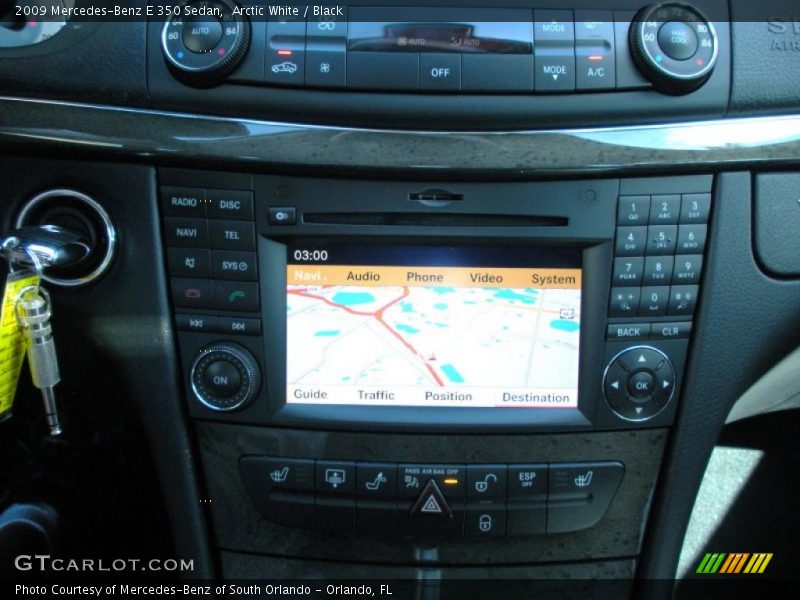 Arctic White / Black 2009 Mercedes-Benz E 350 Sedan