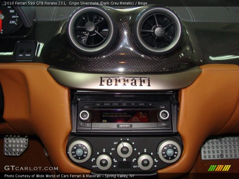 Controls of 2010 599 GTB Fiorano 231