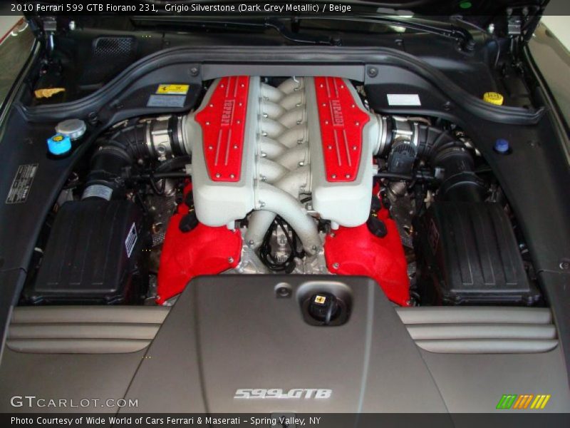  2010 599 GTB Fiorano 231 Engine - 6.0 Liter DOHC 48-Valve VVT V12