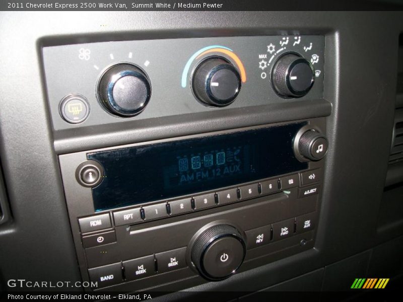 Controls of 2011 Express 2500 Work Van