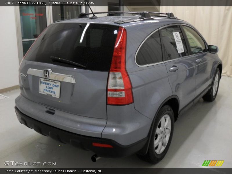 Glacier Blue Metallic / Gray 2007 Honda CR-V EX-L