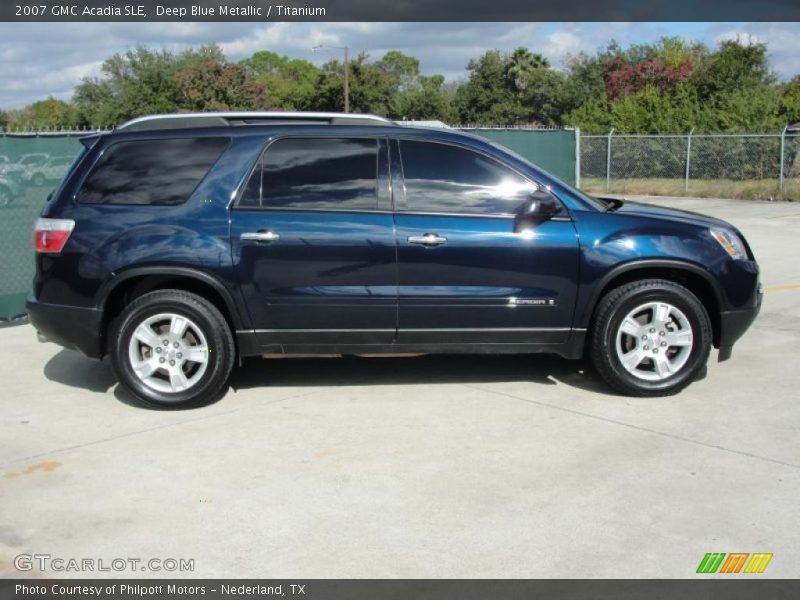Deep Blue Metallic / Titanium 2007 GMC Acadia SLE