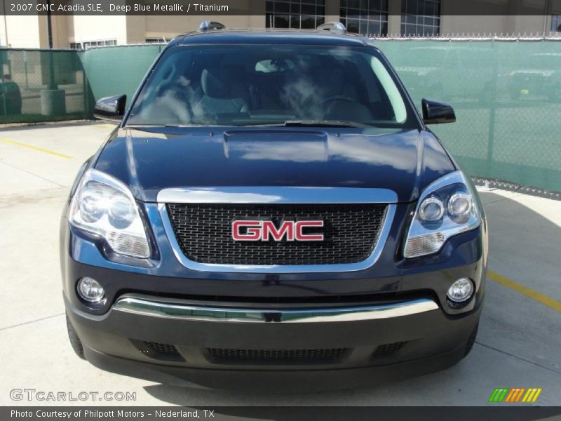 Deep Blue Metallic / Titanium 2007 GMC Acadia SLE