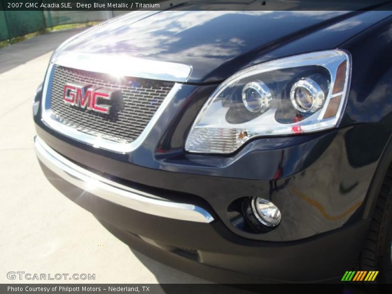 Deep Blue Metallic / Titanium 2007 GMC Acadia SLE