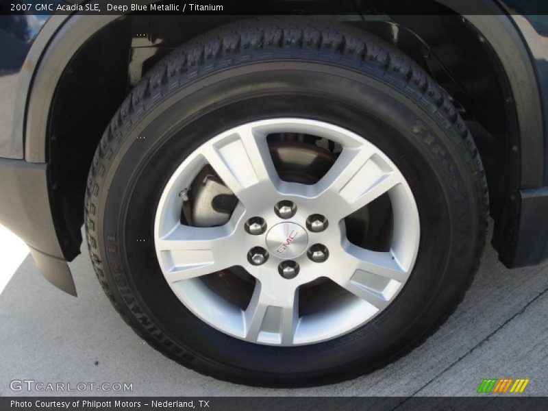 Deep Blue Metallic / Titanium 2007 GMC Acadia SLE