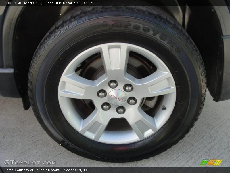 Deep Blue Metallic / Titanium 2007 GMC Acadia SLE