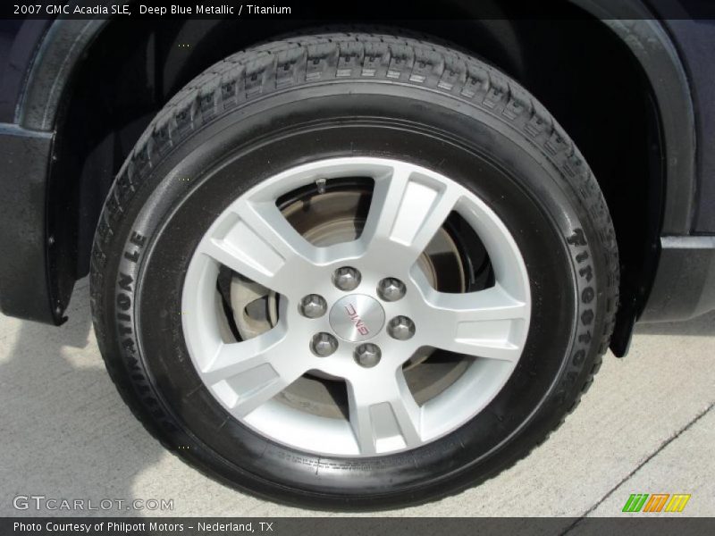 Deep Blue Metallic / Titanium 2007 GMC Acadia SLE