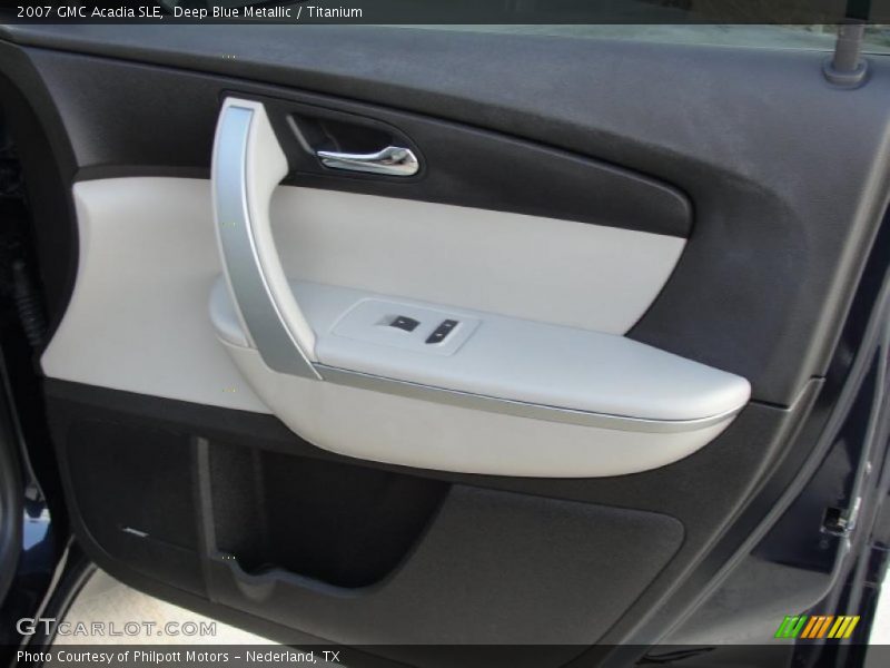 Deep Blue Metallic / Titanium 2007 GMC Acadia SLE