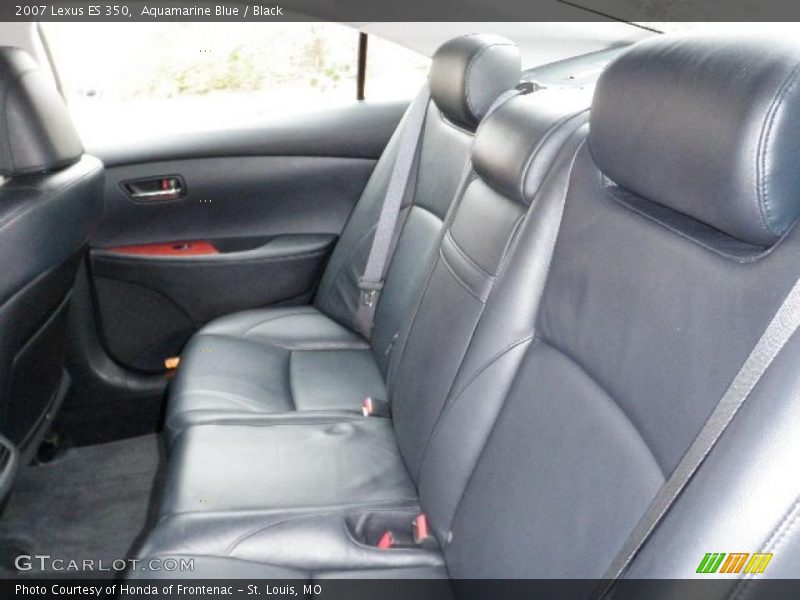 Aquamarine Blue / Black 2007 Lexus ES 350