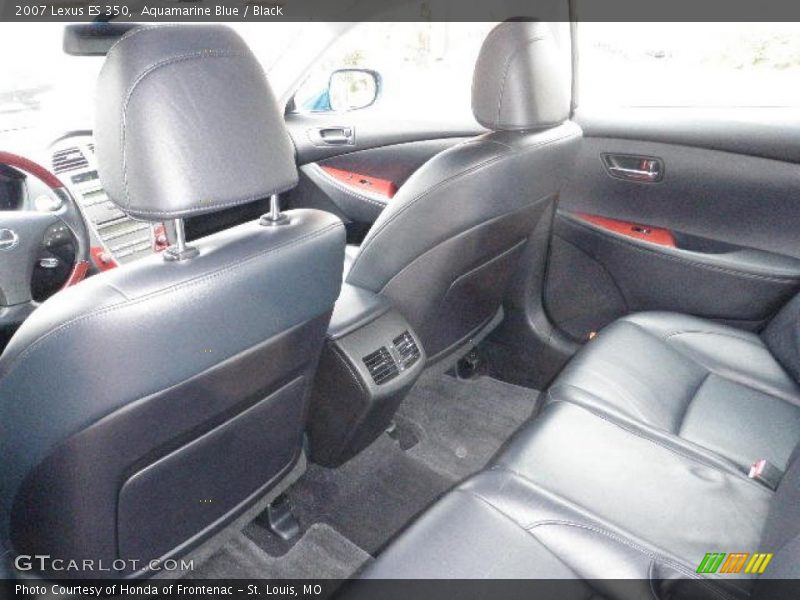 Aquamarine Blue / Black 2007 Lexus ES 350