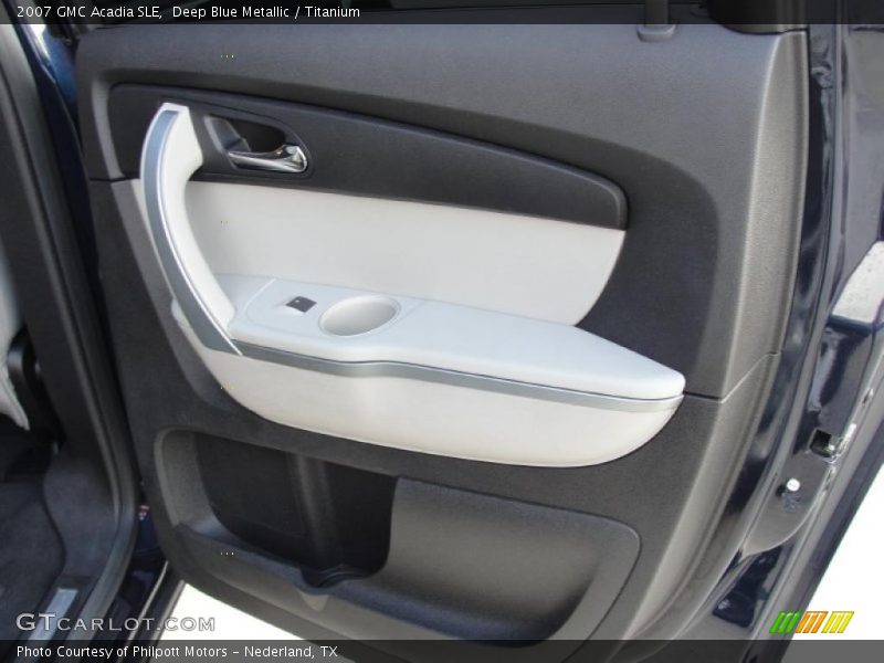 Deep Blue Metallic / Titanium 2007 GMC Acadia SLE