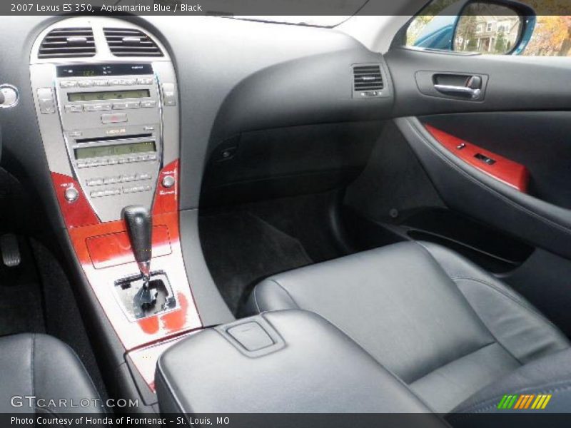 Aquamarine Blue / Black 2007 Lexus ES 350
