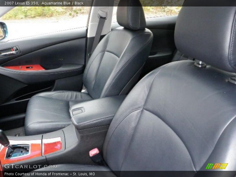 Aquamarine Blue / Black 2007 Lexus ES 350