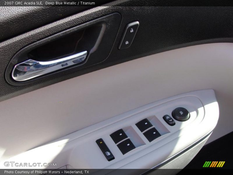 Deep Blue Metallic / Titanium 2007 GMC Acadia SLE