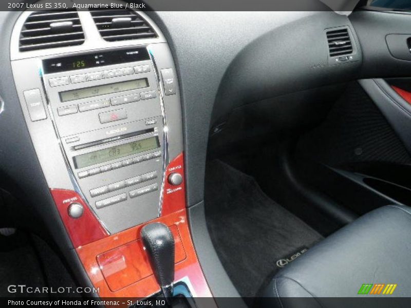Aquamarine Blue / Black 2007 Lexus ES 350