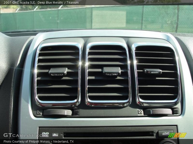 Deep Blue Metallic / Titanium 2007 GMC Acadia SLE