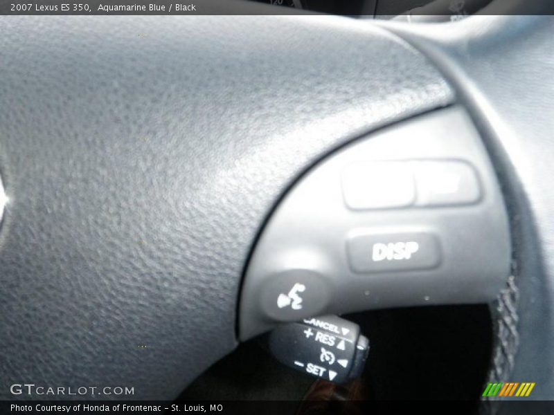 Aquamarine Blue / Black 2007 Lexus ES 350