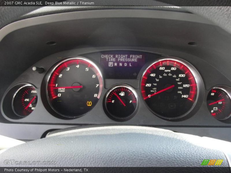 Deep Blue Metallic / Titanium 2007 GMC Acadia SLE