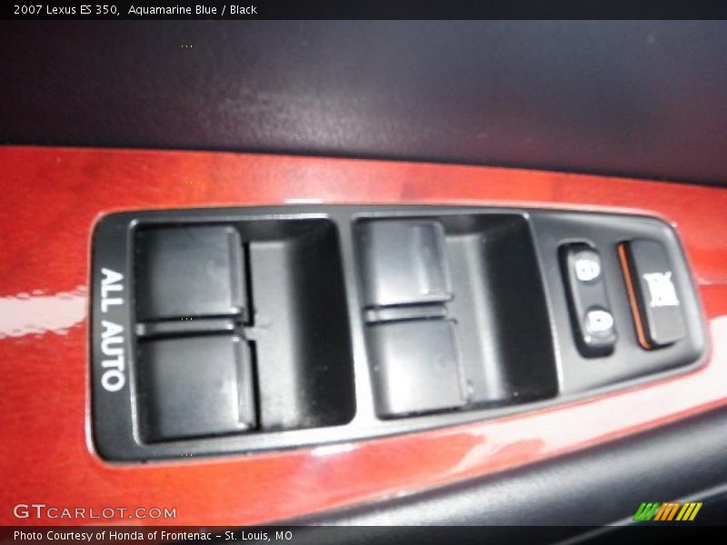 Aquamarine Blue / Black 2007 Lexus ES 350