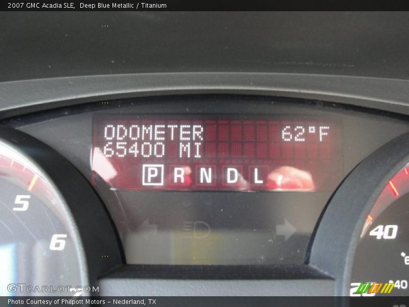 Deep Blue Metallic / Titanium 2007 GMC Acadia SLE