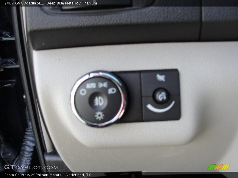 Deep Blue Metallic / Titanium 2007 GMC Acadia SLE