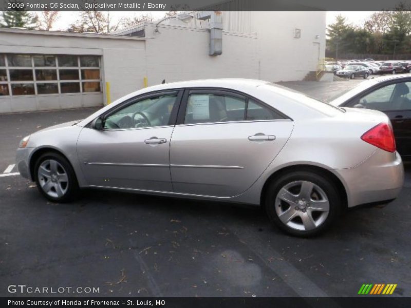 Quicksilver Metallic / Ebony 2009 Pontiac G6 Sedan