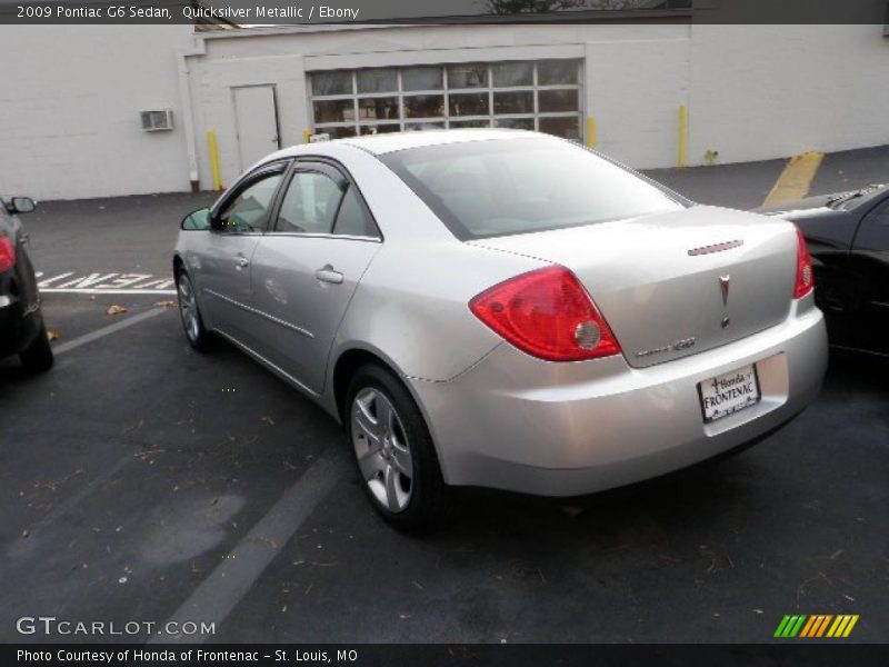 Quicksilver Metallic / Ebony 2009 Pontiac G6 Sedan