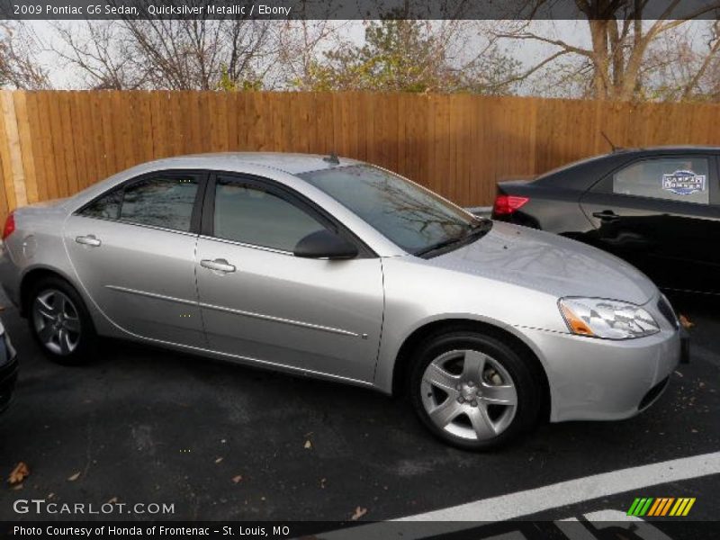 Quicksilver Metallic / Ebony 2009 Pontiac G6 Sedan