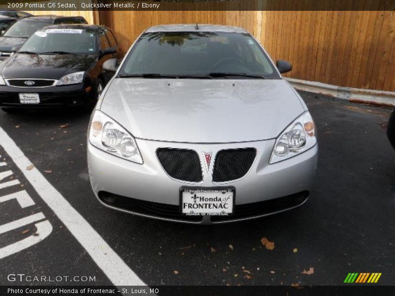 Quicksilver Metallic / Ebony 2009 Pontiac G6 Sedan